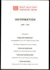 Tunis Air Airline Information Summary folder 1948-1981 picture