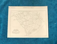 Scarce 1933 SOUTH CAROLINA Rand McNally Handy Railroad Map, VG picture