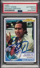 National Lampoon's Vacation Custom Card Chevy Chase Signed PSA Authentic Auto picture