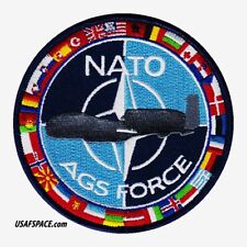 NATO AGS Alliance GROUND SURVEILLANCE FORCE-RQ-4D-GLOBAL HAWK- USAF VEL PATCH picture