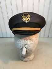 Vintage Marine Wing  Communications Services Pilot Hat with American Eagle Pin picture