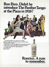 1967 Ronrico Puerto Rican Rum The Panther Tango at Plaza Vintage Print Ad/Poster picture