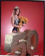 Orange Bowl Beauty Queen Stacy Webster Swimsuit Pin Up Original 5x4 Transparency picture