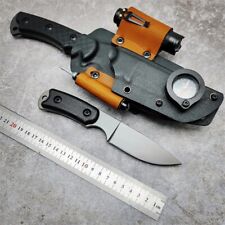 Multifunctional Knife Fixed Blade Hunting Survival Tactical Compass Flashlight S picture