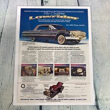 2000 Franklin Mint Custom Lowrider 63 Chevy Impala Vtg Print Ad/Poster Promo Art picture