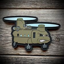 CH-47 Chinook Helicopter - Army Aviation Cartoon Patch PVC - Military Morale picture