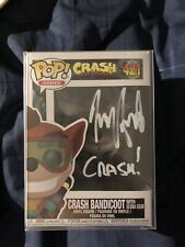 NEW--CRASH BANDICOOT - POP GAMES - Crash With Scuba Gear -421 (FUNKO) Signed picture