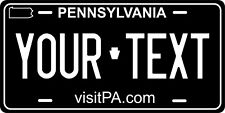 Pennsylvania 2004 Black License Plate Personalized Custom Auto Bike Motorcycle picture