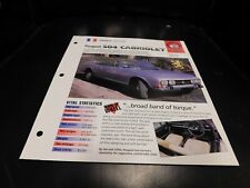 1969-1983 Peugeot 504 Cabriolet Spec Sheet Brochure Photo Poster 70 71 72 73 82 picture