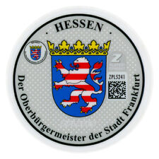 Frankfurt Germany -  German License Plate Registration Seal & Inspection Sticker picture