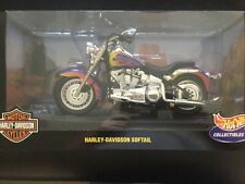 1999 Hot Wheels Harley Davidson Softail 1/10 Scale Replica Motorcycle NIB Sealed picture