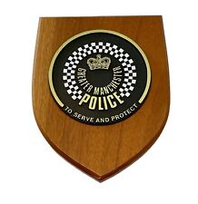 Greater Manchester Police Crest Badge Wood Plaque UK England United Kingdom picture