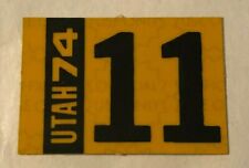 Nov. 1974 Utah Motorcycle Car Truck New License Plate Registration Special Tag picture