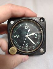 VINTAGE US MADE WALTHAM WWII Navy AIRCRAFT CLOCK 8 Days Parts Or Repair picture