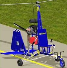 Hornet Midwest USA Autogyro Helicopter Wood Model Replica Small  picture