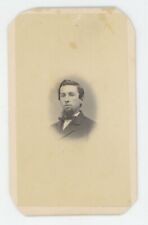 Antique CDV Circa 1870s Handsome Young Man With Chin Beard in Suit Allentown, PA picture