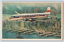 The Star Postcard Airplane National World Famed Luxury Red Carpet Service picture