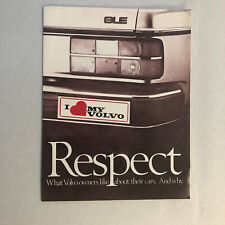 Vintage Volvo Car Automobile Customer Survey Sales Brochure picture