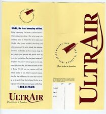  UltrAir Airlines Ticket Jacket Mint Unused 1990's Your Ticket to Freedom picture