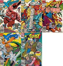 X-Force #3-7 Newsstand Covers (1991-2002) Marvel Comics - 5 Comics picture