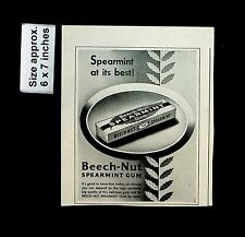1945 Beech-Nut Spearmint Chewing Gum Mint Vintage Print Ad 34473 picture