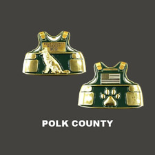 L-01 Polk County K9 Body Armor Police Challenge Coin Canine Sheriff's Office picture