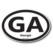 GA Georgia US State Oval Magnet Decal, 4x6 Inches, Automotive Magnet for Car picture