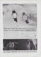1962 Bulova Accutron World's Only Electronic Wrist Timepiece Vintage Print Ad picture