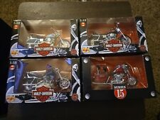 LOT OF 4 MAISTO 1:18 SCALE DIE CAST HARLEY DAVIDSON MOTORCYCLES NIB picture
