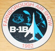 1982 Farnborough Air Show USAF US Air Force Rockwell B-1B Lancer Bomber Sticker picture