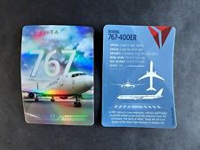 Delta Airlines trading card Boeing 767-400ER No 57 2022 New picture