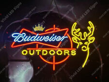 Outdoors Deer Beer Stag Buck Head Vivid LED Neon Sign Light Lamp With Dimmer picture