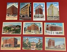 U.S. Hotels, Lot of 10  Different Postcards, Circa 1930's-1940's, Unused picture