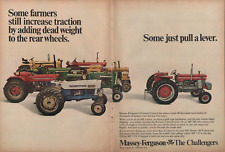 1969 2pg Print Ad of Massey Ferguson MF 180 Tractor Oliver 1650 MM U302 IH Deere picture