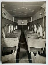 Vintage 6x8 B&W Photo Handley Page W.8 Airplane Interior view Company ink stamp picture
