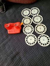 Vintage Red  Viewmaster Viewer Toy, Made in USA &8 Reels picture