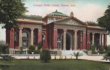Unused Carnegie Public Library Tucson Arizona c1908 M Rieder Vintage Postcard picture