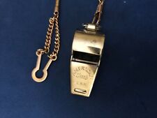 Vintage Gold In Color Coach's/Police Whistle - American Classic Made In USA W/Ch picture