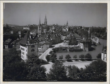 Nikles, Switzerland, Bern, Nideckquartier vintage photomechanical print photom picture