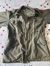 US Army M-1951 M-51 Field Shell Jacket Medium Long  Military Korean War 1950s picture