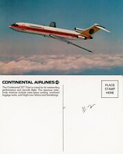 CONTINENTAL AIRLINES B-727-200 AIRLINE ISSUE CARD # 2 BACK IS DIFFERENT THAN  #1 picture