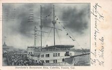 Marchetti's Restaurant Ship, Cabrillo, Venice,  CA, Early Postcard, Used in 1906 picture