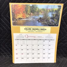 1987 Calendar Collins Maxwell Amoco service gas station Full Year Collins, Iowa picture