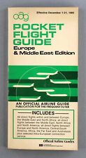 OAG EUROPE & MIDDLE EAST POCKET FLIGHT GUIDE DECEMBER 1985 AIRLINE TIMETABLE picture