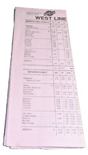 APRIL 1977 C&NW CHICAGO AND NORTHWESTERN SUBURBAN WEST LINE PUBLIC TIMETABLE picture