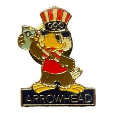 Arrowhead Water Olympic Sponsor Pin ~ 1984 Los Angeles with Mascot Sam the Eagle picture