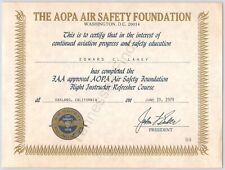 1978 Air Safety Foundation Flight Instructor Refresher Course Oakland Cal. picture