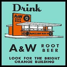 A&W Root Beer Drive Ins Look For The Orange Building Fridge Magnet picture