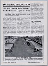 1948 Aviation Article - Pacific Airmotive Burbank California Service Facilities picture