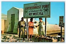 c1950's The Southernmost Point In Continental USA Key West Florida FL Postcard picture